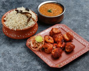 Grill Fish + Gadwal Dal Fry+ Bagara Rice