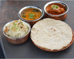 Mini Chicken Curry + Mini Rice + Dal + Phulka