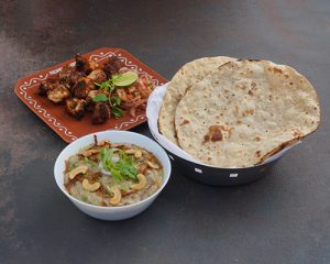 Palamuru Pottel Haleem(b/l) + Village Chicken Kebab + Tandoori Roti(2)