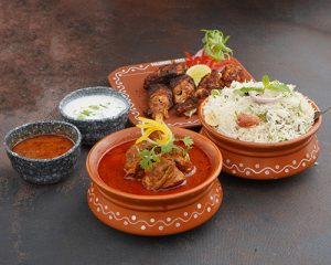 Wings Chicken Kebab+ Nallamala Natukodi Pulusu+ Bagara Rice